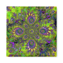 "Lovely Garden In The Sea" ~ Abstract Art Print Fridge Magnet