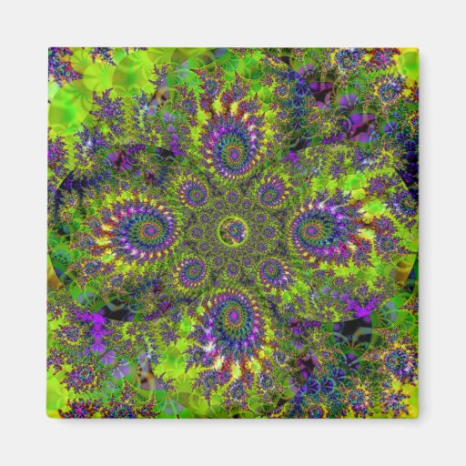 "Lovely Garden In The Sea" ~ Abstract Art Print Fridge Magnet