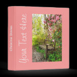 Lovely garden with azaleas personalised binder binders