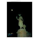 Lovely Girl Statue Greeting Card