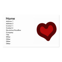 Lovely Heart business cards