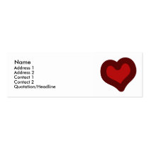 Lovely Heart business cards