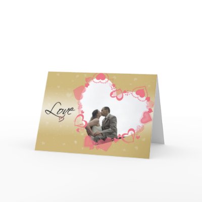 Lovely heart frame design is sure to melt their heart.