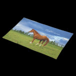 Lovely horses your name placemat placemats