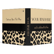 Lovely in Leopard 1 Vinyl Binder