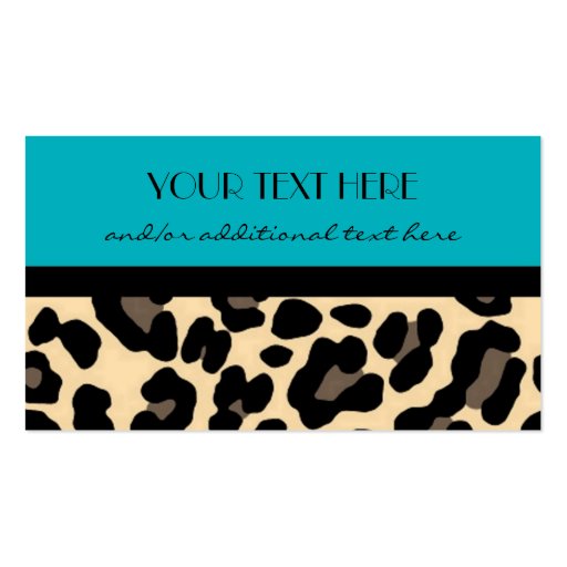 Lovely in Leopard Business Card Templates