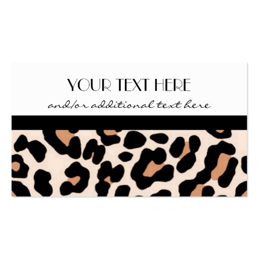 Lovely in Leopard Business Cards