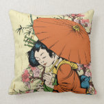 lovely japanese geisha vector art