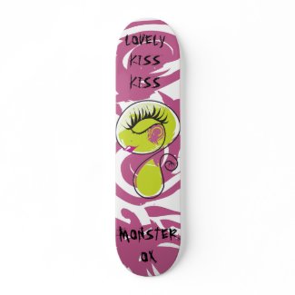 Lovely Kiss Kiss Monster Skate Board skateboard
