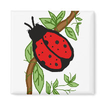 Lovely lady bug magnet