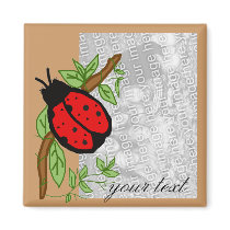 Lovely lady bug, template magnet by marcya7 Lovely lady bug, template magnet