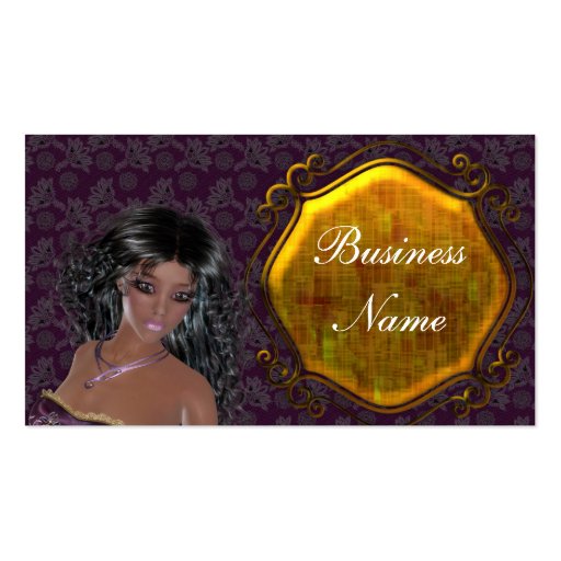 Lovely Lady Vintage 2 Themed Business Cards (front side)
