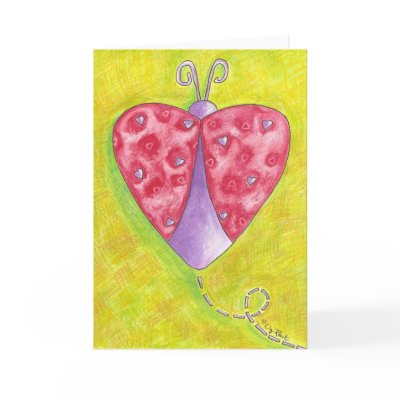Lovely Ladybug Greeting Cards by LizRevit