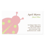 Lovely Ladybug Mommy Cards Business Card Template