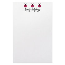 Lovely Ladybugs Stationery Paper