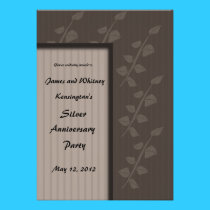Lovely Leaves Invitation for Parties, Events--Gray invitations