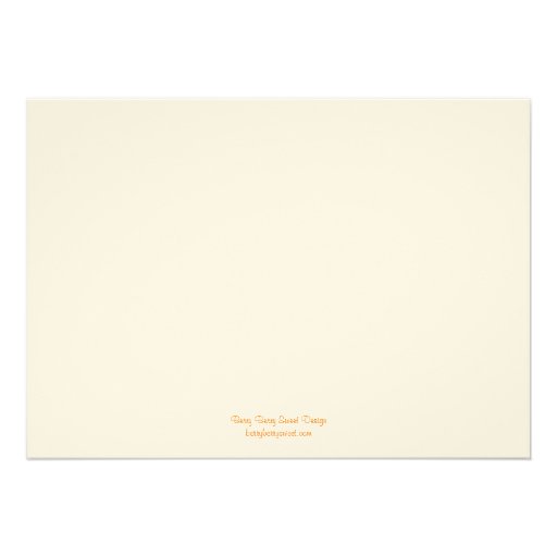 Lovely Leaves Wedding Invitation - Orange