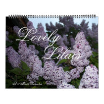 Lovely Lilacs 12 Month Calendar