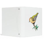 lovely little goldfinch bird 3 ring binder