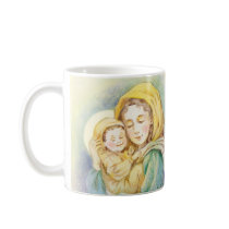 Lovely Mary and Baby Jesus Coffee Mugs