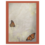 lovely monarch butterlies design letterhead