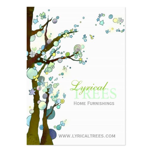 Lovely Night Personalized Business Cards (back side)
