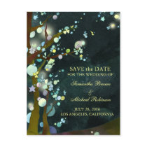 Lovely Night: Wedding Save the Date Postcards