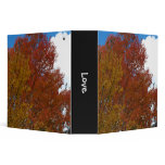 Lovely Orange Fall Colors Vinyl Binders