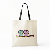 Lovely Owls Canvas Bag
