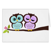 Lovely Owls Greeting Cards