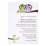 Lovely Owls Custom Wedding Invitation