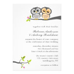 Lovely Owls Custom Wedding Invite