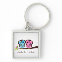 Lovely Owls Keychain