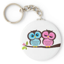 Lovely Owls Key Chain