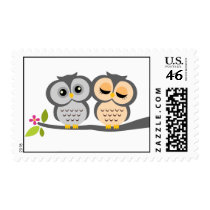 Lovely Owls Postage Stamps