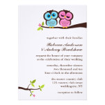Lovely Owls Wedding Custom Invitations
