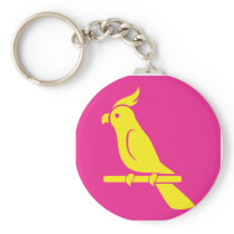 Lovely Parrot Icon Key Chains