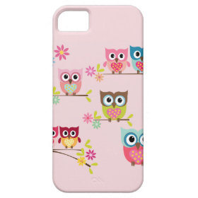 Lovely Pastel Owls - iPhone 5/5S Case