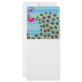 lovely peacock on blue stripes customized rack card