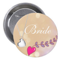 Lovely pink and silver heart bride wedding