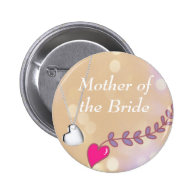 Lovely pink and silver heart mother of the bride