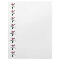 Lovely Pink Asiatic Lilies Customized Letterhead