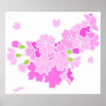 Lovely Pink Blossoms Poster