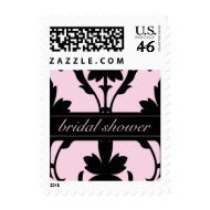 Lovely Pink-Bridal Shower Small Postage stamp