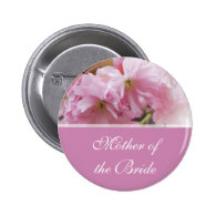 Lovely pink cherry blossom  spring wedding mother