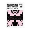 Lovely Pink Happily Ever After Small Postage postage by twoheartsshoppe Lovely Pink Happily Ever After Small Postage postage