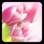 Lovely pink tulips stickers