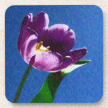 lovely purple tulip custom coasters
