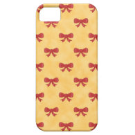 Lovely Red Bows on Golden Colour Background bow iPhone case