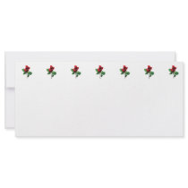 Lovely Red Rosebud Rack Card